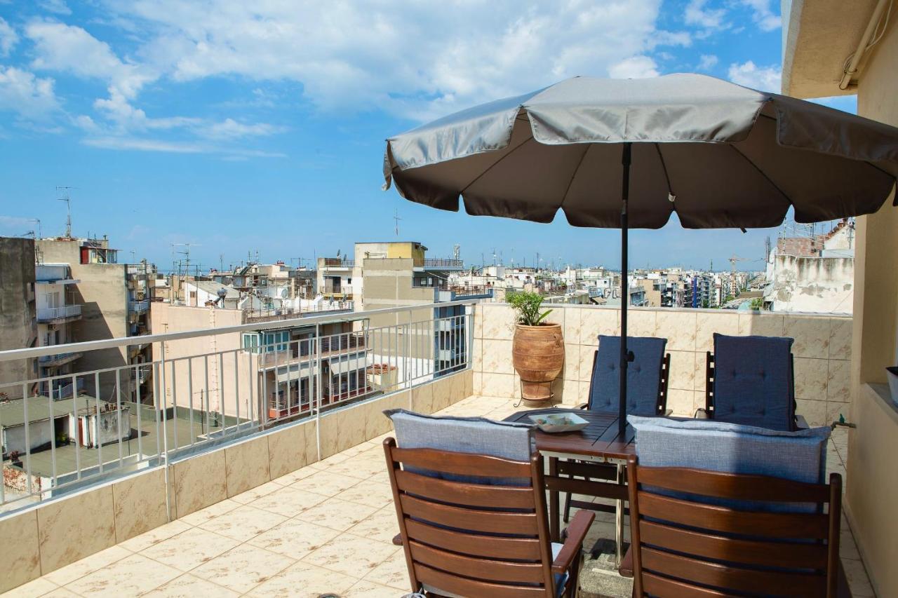شقة Horizon /Downtown Penthouse W/ Massive Terrace سالونيك المظهر الخارجي الصورة