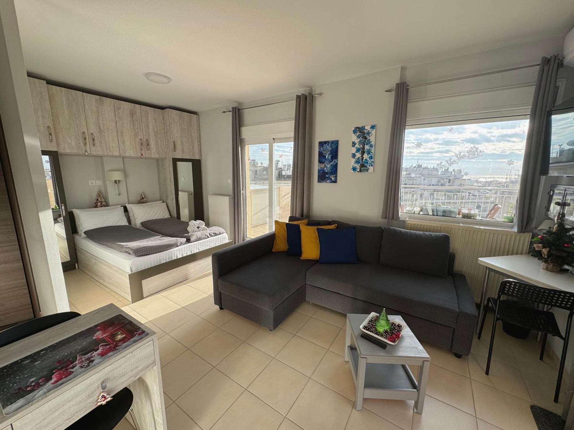 شقة Horizon /Downtown Penthouse W/ Massive Terrace سالونيك المظهر الخارجي الصورة