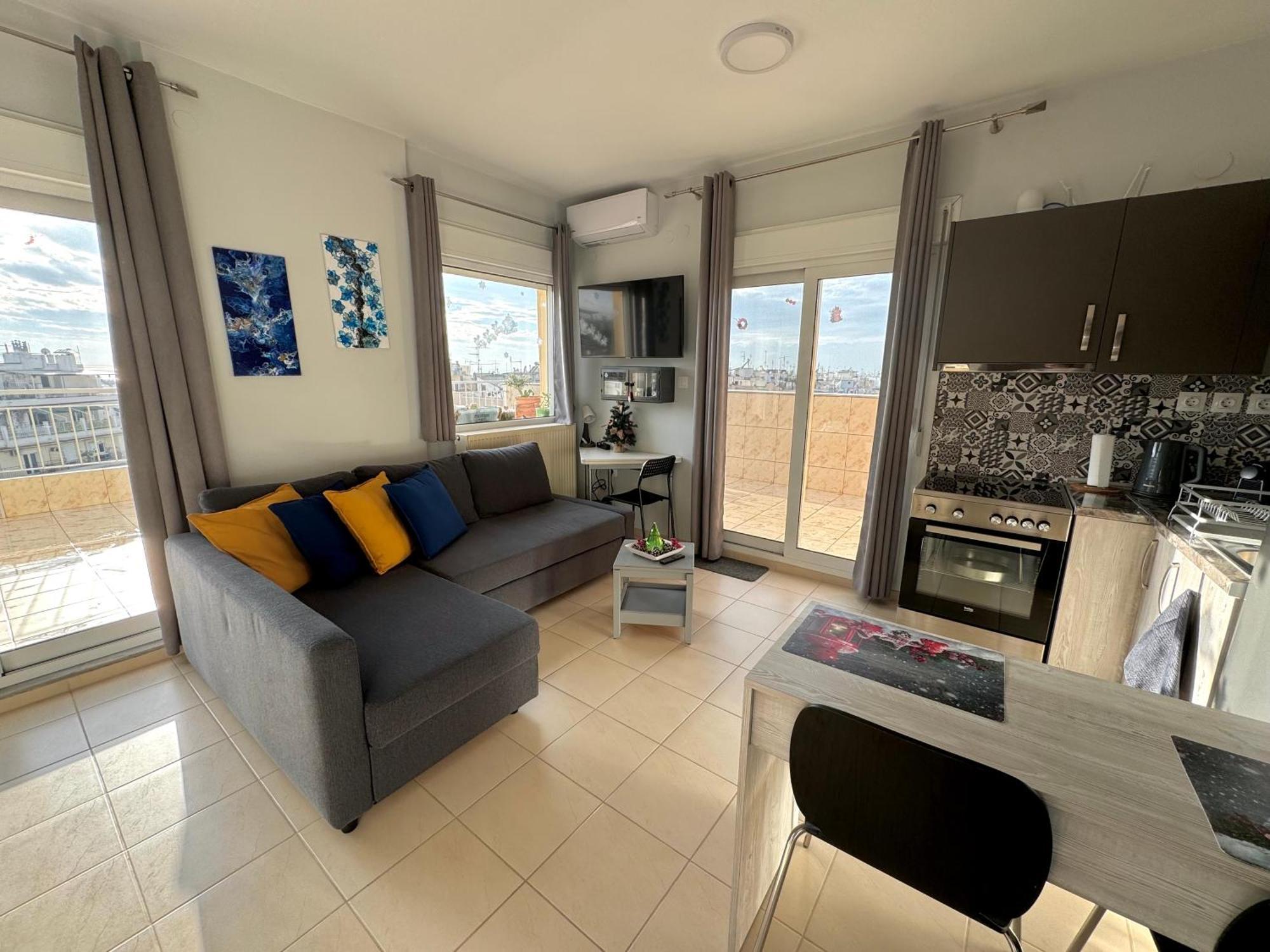 شقة Horizon /Downtown Penthouse W/ Massive Terrace سالونيك المظهر الخارجي الصورة