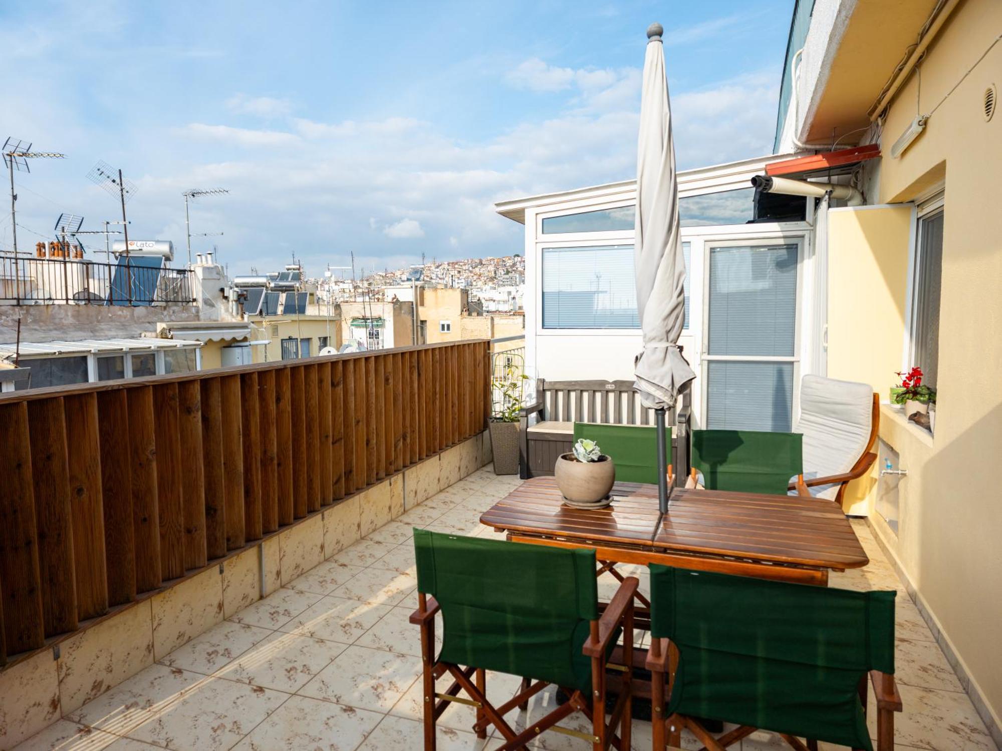 شقة Horizon /Downtown Penthouse W/ Massive Terrace سالونيك المظهر الخارجي الصورة